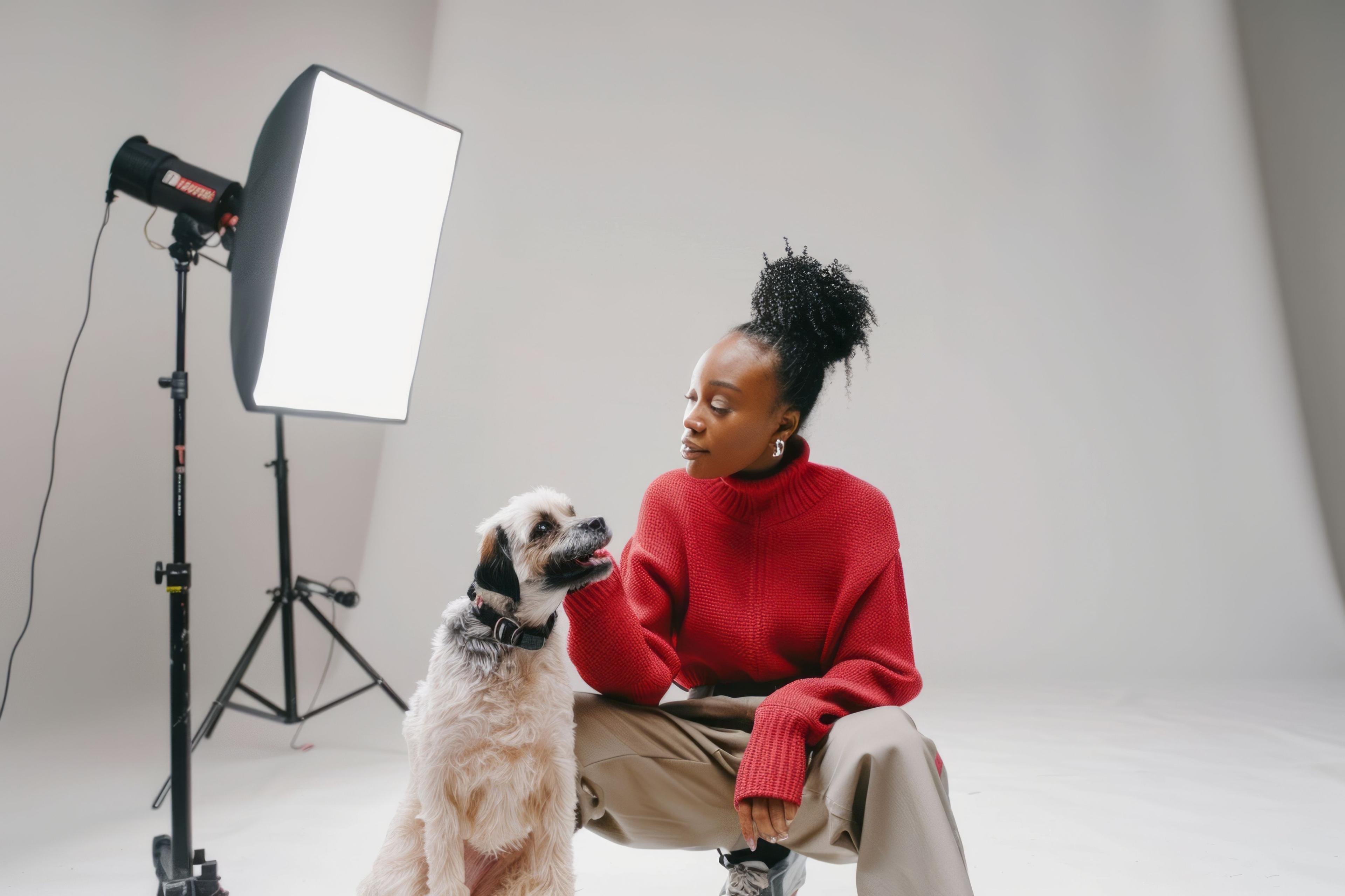 Pet photography setup